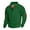 Dark Green, variant on Men's Fake Sweater Stripe Print Stand Collar Sweatshirt with 3 Buttons, Outdoor Casual Button Front Pullover,Blue,L