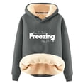 thumbnail image 1 of DPTALR Sweat à Capuche d'Hiver Chaud en Peluche Manches Longues pour Femmes, 1 of 3