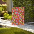 thumbnail image 2 of Zufioo Vector Mexican Otomi Style Bright Print Double Sided Garden Flag, Outdoor Decorative Flag, Garden Yard Flag, Ideal Home Decoration-28"x40", 2 of 9