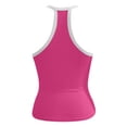 thumbnail image 3 of Women's Tanks Summer V-Neck Racerback Yoga Gym Tank Tops for Women Breathable Performance Workout Top Hot Pink XL, 3 of 4
