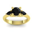 thumbnail image 1 of 2.50 Ct Round Cut Black Onyx Gemstone Beautiful Ring for Birthday Gift Solid 14K Yellow Gold Size 10 by Diamond-Capitals, 1 of 8