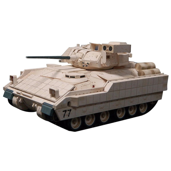 Paper 1/43 M2 Bradley Infantry Fighting Vehicle Military Model for Collection(Unassembled Kit ) TAPDRA Accessories