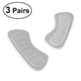 thumbnail image 1 of 3 pares de plantillas autoadhesivas de silicona transparente para talón de zapatos, almohadillas traseras, forro de cojín y protector de agarre., 1 of 5