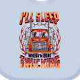 thumbnail image 4 of Inktastic Truck Driver Funny Big Rig Truck Driving Boys or Girls Baby Bib, 4 of 4