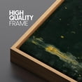 thumbnail image 3 of IDEA4WALL Extra Large Framed Canvas Print Wall Art Abstract Dark Green and Gold Flecks Modern Luxe Wall Decorative Nature Landscape Fine Art Modern Oversized Artwork for Living Room - 60"x20", 3 of 5