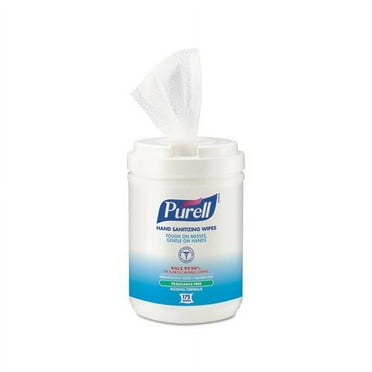 Hand Sanitizing Wipes Alcohol Formula 6 x 7, White, 175/Canister, 6 Cans/Carton