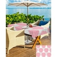 thumbnail image 4 of Outdoor Tablecloth Hydrangea Flowers Rectangle Patio Tablecloths 60x120, Waterproof Table Cloths with Umbrella Hole and Zipper, Pink Grey Floral Summer Table Cover for Outdoor Tables Garden, 4 of 6