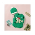 thumbnail image 5 of hirigin Infant Baby 2PCS Christmas Outfits, Long Sleeve Round Neck Knit Romper + Beanie Hat Set, 5 of 9