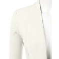 thumbnail image 4 of Doublju Women's Lightweight Thin 3/4 Sleeve Open Front Blazer with Plus Size, 4 of 4