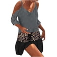 thumbnail image 2 of Qiopertar Mode Femmes Décontractée Ample Imprimée Manches Courtes Robe Sexy Ajourée Grandes Économies de Vacances! Moins de 5$ jusqu'à 90 % de Réduction, 2 of 6