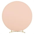 thumbnail image 1 of 6ft/6.5ft/7.2ft Circle Backdrop Cover Round Fabric Photo Background, Round Arch Backdrop Cover For Birthday Parties, Wedding Ceremonies, Photo Booth Backdrops, 1 of 7