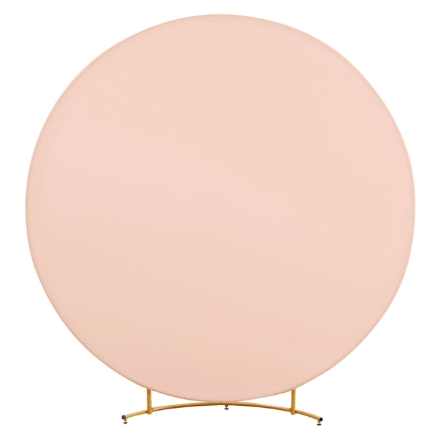6ft/6.5ft/7.2ft Circle Backdrop Cover Round Fabric Photo Background, Round Arch Backdrop Cover For Birthday Parties, Wedding Ceremonies, Photo Booth Backdrops