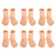 thumbnail image 1 of 6 pares de marionetas de dedo interactivas Mini pies pie izquierdo derecho accesorios para contar historias, 1 of 7