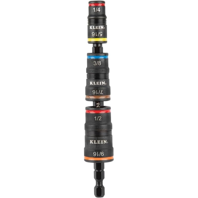 Klein Tools 32933 7-in-1 Impact Flip Socket Set with Bit Holder