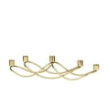 thumbnail image 5 of DecMode 5 Holder Gold Stainless Steel Metal Candelabra, 5 of 7