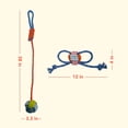 thumbnail image 2 of Oodles Durable Lasso Rope Dog Toy Set, Blue, Large, 2 of 9