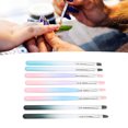 thumbnail image 2 of 8pcs UV Gel Nail Extension Brush Round Square Head Gradient Handle Nail Tips Builder Brush, 2 of 5