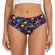 thumbnail image 1 of Balery Skull rainbow color mushroom Ropa Interior de Algodón para Mujer con Dibujo – Braguitas Cómodas y Elásticas, Estilo Clásico-X-Large, 1 of 6