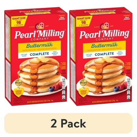 (2 pack) Pearl Milling Company Complete Buttermilk Pancake Mix Buttermilk, 80oz (Packaging May Vary)