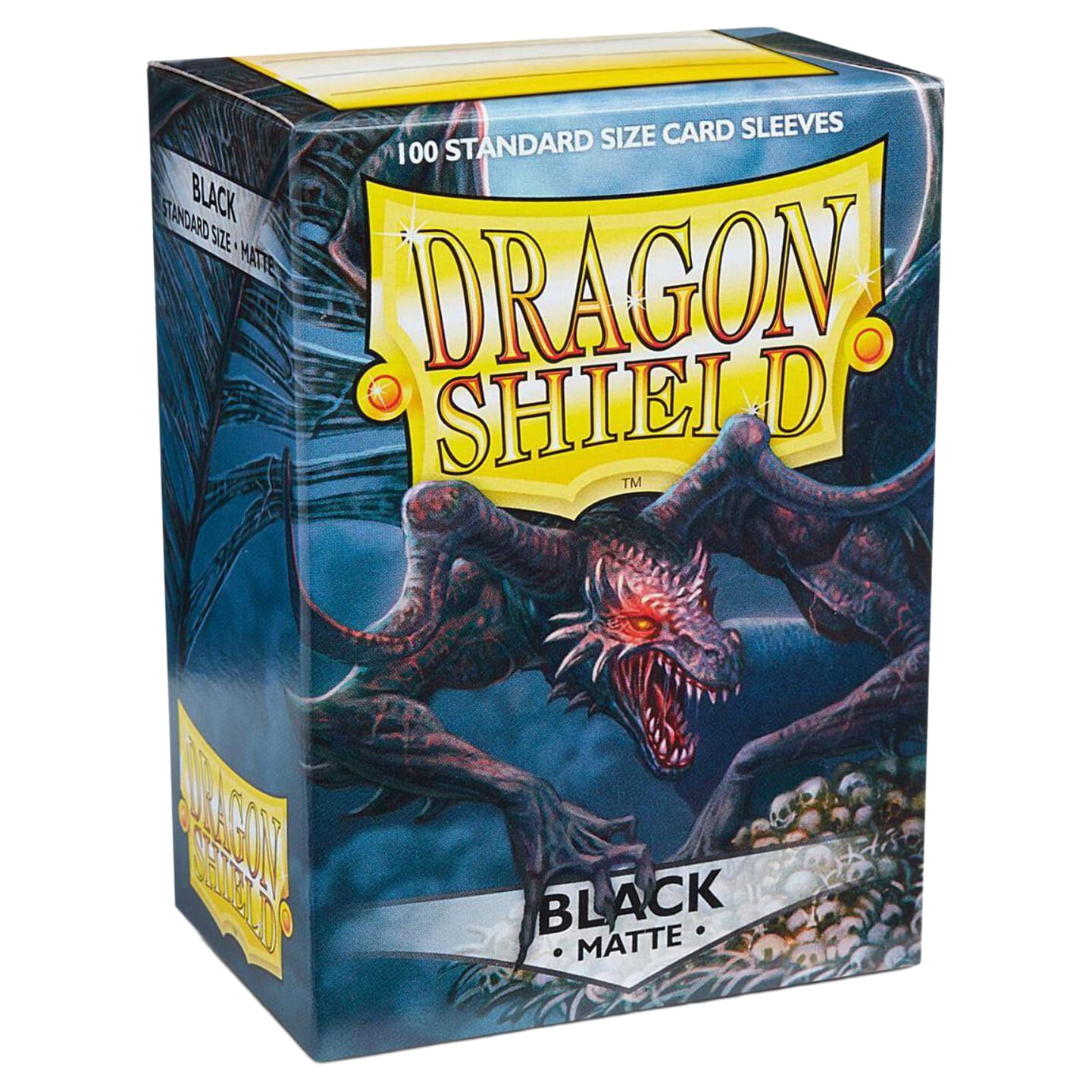 Dragon Shield, Standard size TCG card sleeves, 100ct. Matte Sleeves - Black