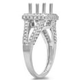 thumbnail image 2 of Dazzlingrock Collection 0.95 Carat (ctw) 14K Round Diamond Split Shank Semi Mount Engagement Ring 1 CT, White Gold, Size 4, 2 of 4