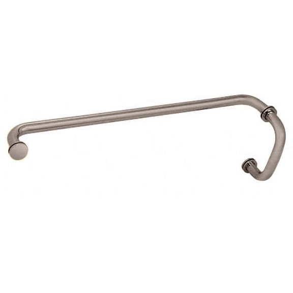 CRL BM6X22BN Brushed Nickel 6" Pull Handle and 22" Towel Bar BM Series Combination With Metal Washers