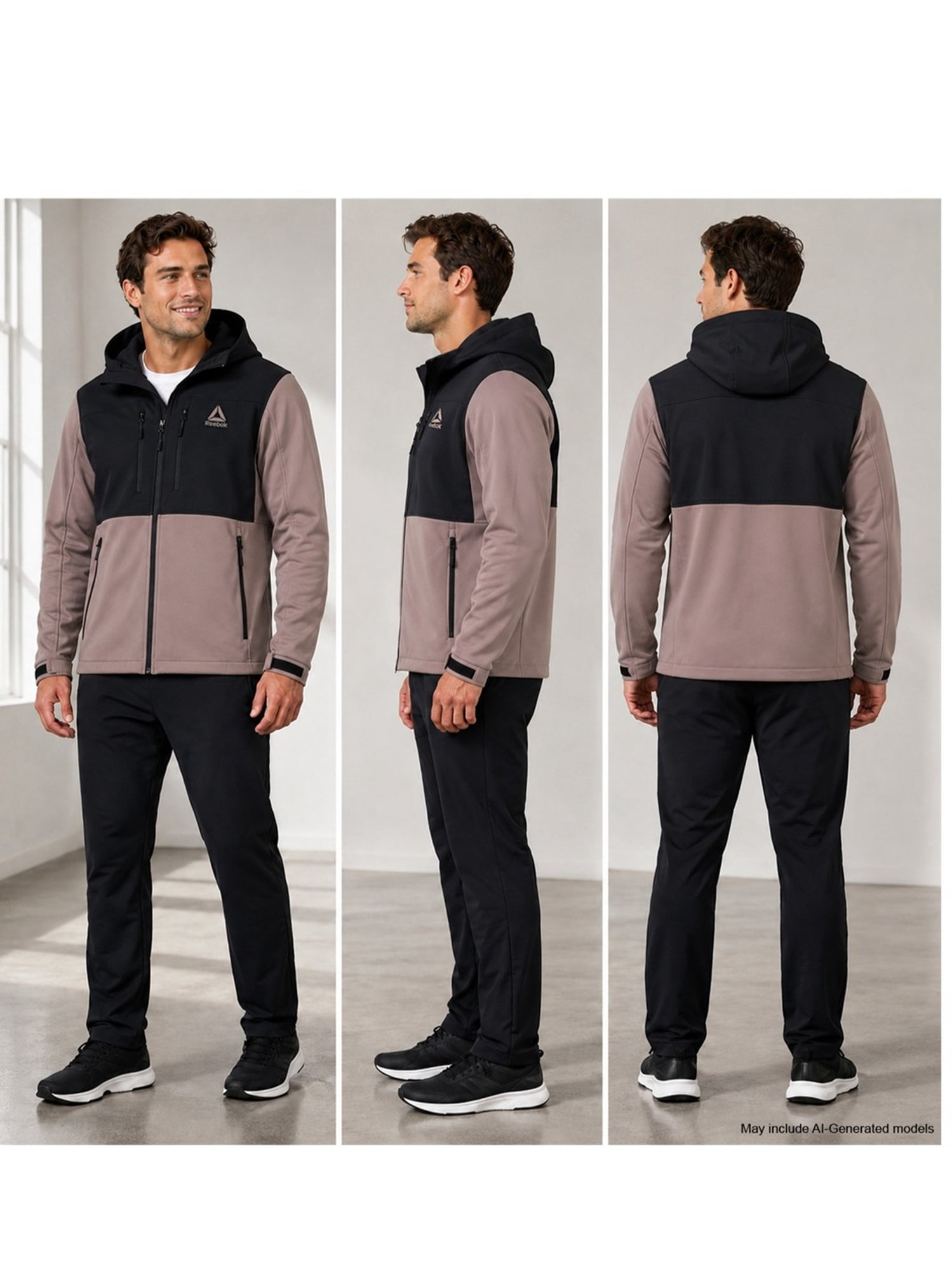 Reebook Men's and Big Men's Softshell Coat, Sizes S-3XL