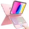 thumbnail image 1 of Funda con teclado FUWANG Touch para iPad 11.ª generación, 11.ª generación, 10.9 pulgadas, 1 of 9