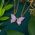 thumbnail image 4 of DESIGNICE 2026 New Friendship Butterfly Necklace Simple Best Friend Oil Drop Stitching Colorful New Female Fashion Gold Silver Two Piece Jewelry Accessories Gift, 4 of 7