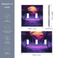 thumbnail image 2 of Yayeee Toggle Light Switch Wall Plate 3-Gang 6.37"x4.48" Decorative Outlet Cover, Pink Digital Art, 2 of 7