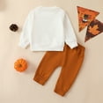 thumbnail image 5 of Zshosam Boy Clothes Winter Toddler Baby Boy Outfit Sweatshirt Top Pants 2pcs Set Little Boys Fall Winter Warm Clothes,White 18-24 Months, 5 of 7