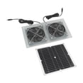 thumbnail image 4 of Oubit Solar Fan Kit,15W Solar Panel Powered Solar Powered Dual Fan Kits Waterproof Solar Powered Fan Kit True Excellence, 4 of 9