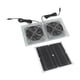 thumbnail image 1 of Kits de ventilador dual con energía solar ANGGREK panel solar impermeable 15W IP65 para invernadero para perrera, 1 of 8