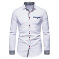 thumbnail image 2 of DPTALR Cardigan à Manches Longues pour Homme, Manteau à Boutons, Blouse Patchwork, 2 of 6