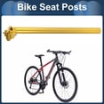 thumbnail image 3 of Unique Bargains Bike Seat Post 27.2x400mm Bike Saddle Post Seat Tube Aluminum Alloy Gold Tone Extra Long Adjustable Angle, 3 of 8