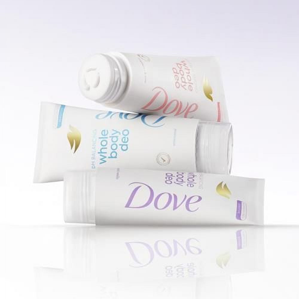 Dove Whole Body Deo Aluminum Free Ph Balancing Cream Deodorant Coconut & Vanilla For 72H Odor Control 2.5 Oz Packaging May Vary - Pack of 2