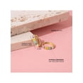 thumbnail image 5 of 14k Gold Heart Cascade Kids / Children's / Girls Earrings Hoop Enamel, 5 of 6