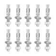 thumbnail image 1 of Uxcell 10 Pcs Ancrages en Coin, 5/16 Pouces x 2 Pouces Ancrages en Acier Inoxydable pour Béton, Fixation Standard Robuste pour Support Mural en Ciment (Inclut Rondelles Écrous, Ton Argent), 1 of 6