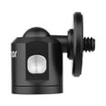 thumbnail image 3 of Andoer Ballhead Adapter Camera Tripod Ball Head Mount Alumnum Alloy 1/4 Inch Screw Connector with Bottom 1/4 Inch Screw Hole, 3 of 7