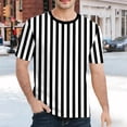 thumbnail image 2 of CONZONE Men's T-Shirts Short Sleeve T Shirts for Men Casual Crew Neck Striped Lightweight Tees Soft Cozy Athletic Tops, 2 of 4