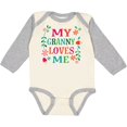 thumbnail image 3 of Inktastic Granny Loves Me Girls Girls Long Sleeve Baby Bodysuit, 3 of 5