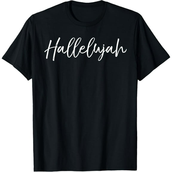 t-shirt Hallelujah Shirt for Women Christian Praise & Worship Tshirt.