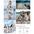 thumbnail image 5 of Coastal Fish Beach Towels Oversized Super Absorbent, Oil Painting Ocean Nautical Beach Lightweight Bath Towel Quick Dry Sets For Bathroom/Pool/Rv Camping/Beach Play/Gym Room/Picnic 31"x62", 5 of 8