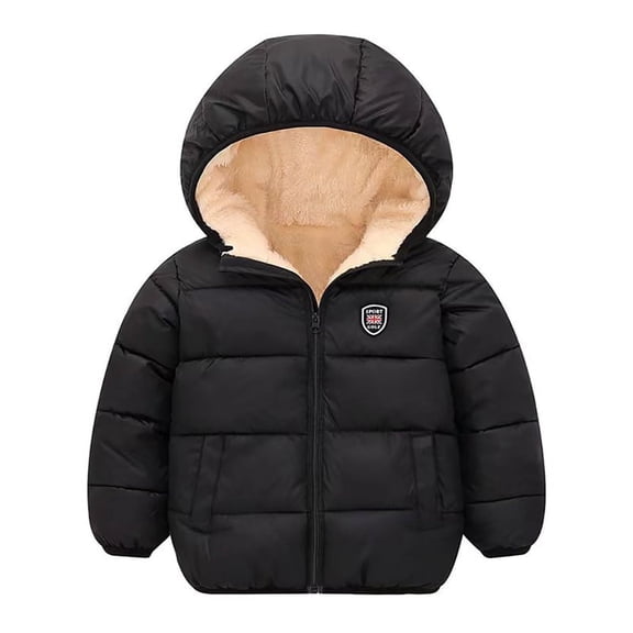 Esho Toddler Boys Girls Thicken Hooded Coats Jackets, Kids Winter Warm Snow Clothes Outwear 2-7T