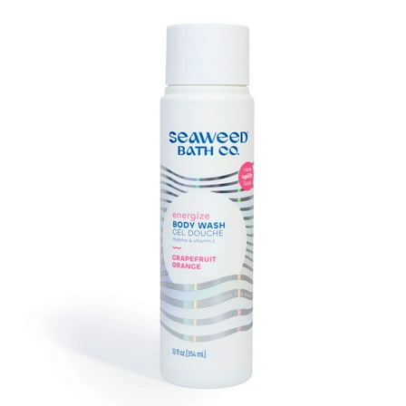 The Seaweed Bath Co. Energizing Collection Energizing Uplift Body Wash, Grapefruit Orange, 12 oz Liquid