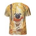 thumbnail image 2 of Welcome Fall Pug Strolling Through the Autumn Maple Forest All Over Print 3D Shirt Unisex Merch Dog Lover Gifts - 12012, 2 of 6
