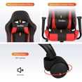 thumbnail image 7 of Ergonomic Gaming Chair, Seat Height Adjustment Rolling Swivel Racing Office Chair with Lumbar Support & Headrest Armrest PC Computer Chairs for Adults E-Sports Home Office Desk Chair, 7 of 7