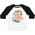 thumbnail image 3 of Inktastic Valentines Day Pugs & Kisses with Hearts Boys or Girls Toddler T-Shirt, 3 of 5