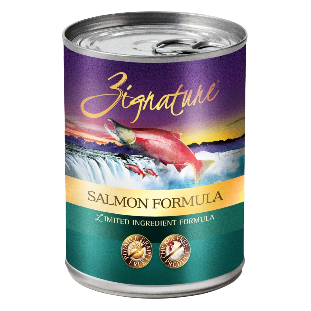 (12 Pack) Zignature Salmon Formula Dog Food, 13oz Cans