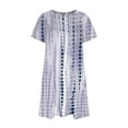 thumbnail image 4 of QIPOPIQ Robes pour Femmes avec Poches Manches Courtes Robes Décontractées T-Shirt Robe d'Été Robe Tunique Ample pour Offres 2023, 4 of 5